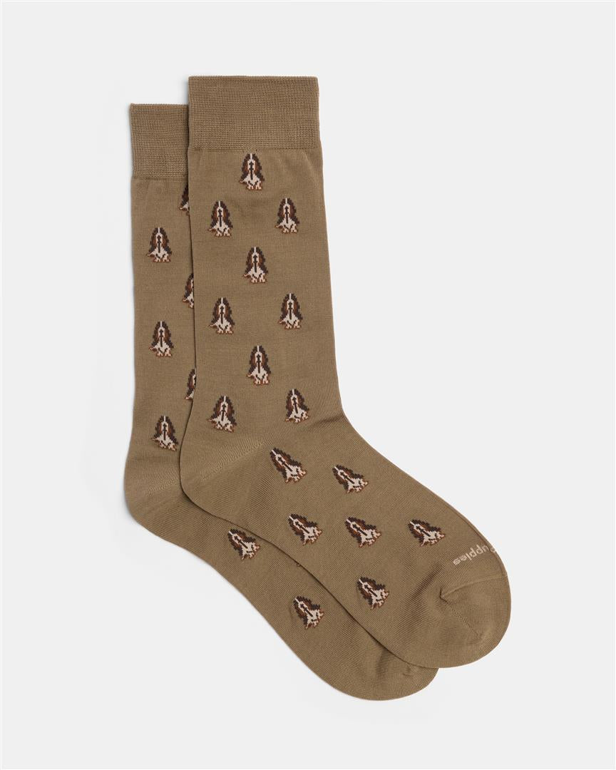 Hp Dress Socks Basset Taupe