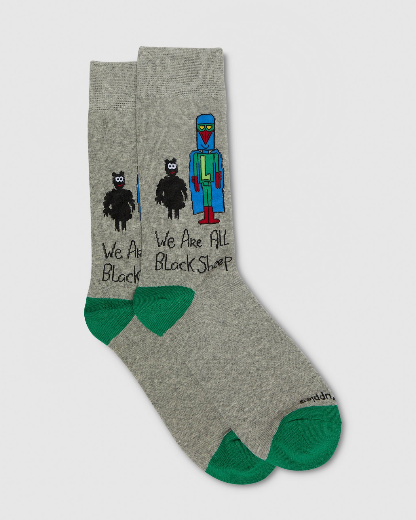 Hp Crew Socks Black Sheep Grey Marle