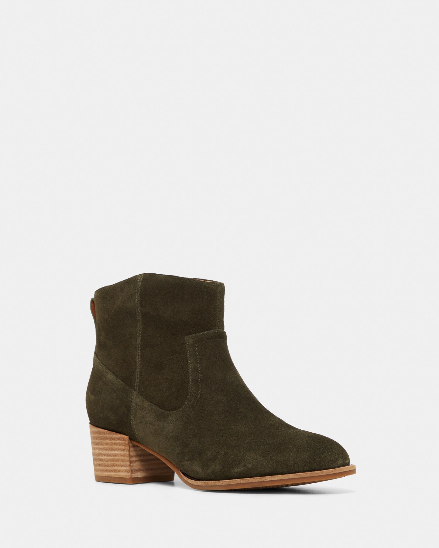 Cyndi Dark Olive Suede