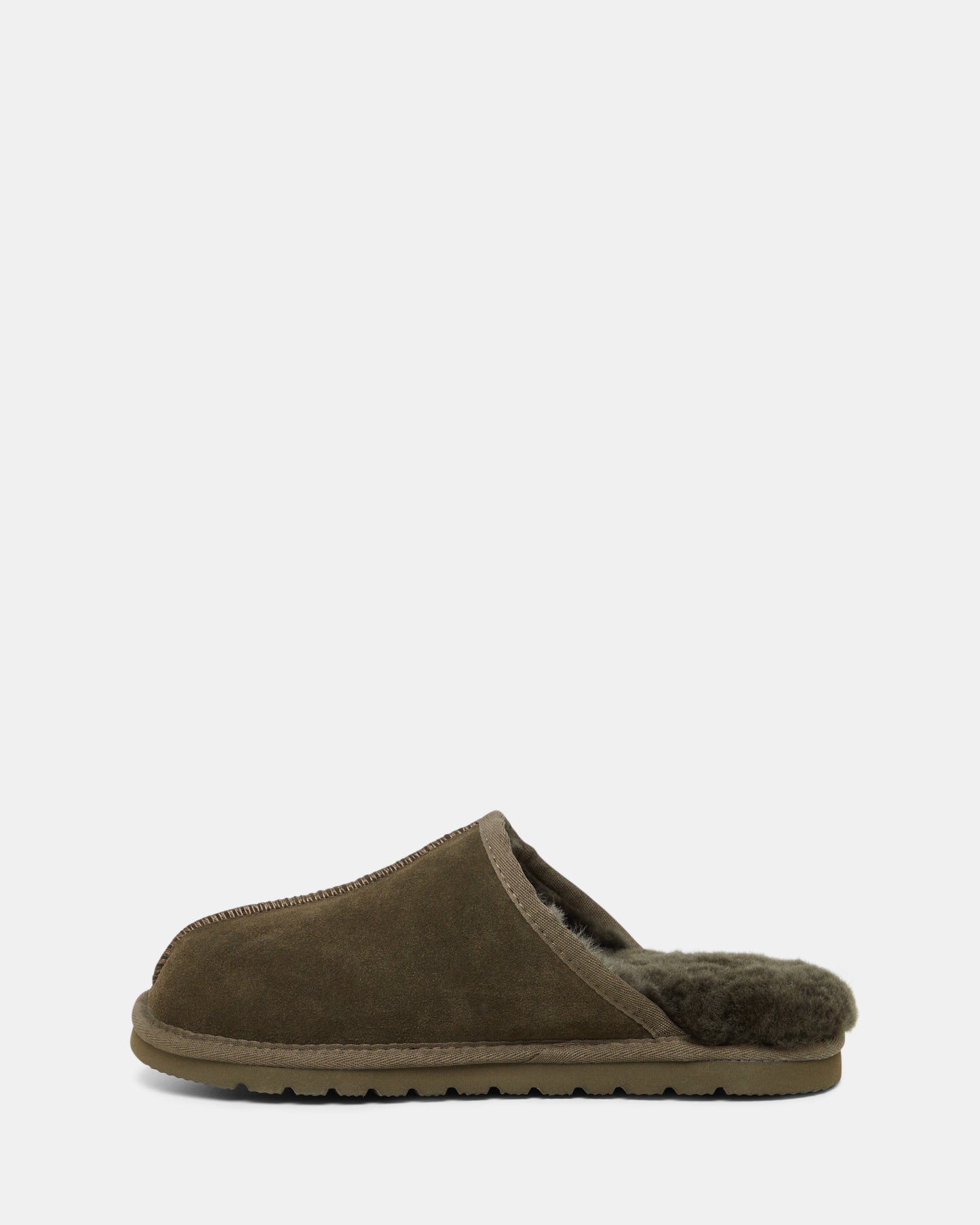 Loch Dark Olive Suede