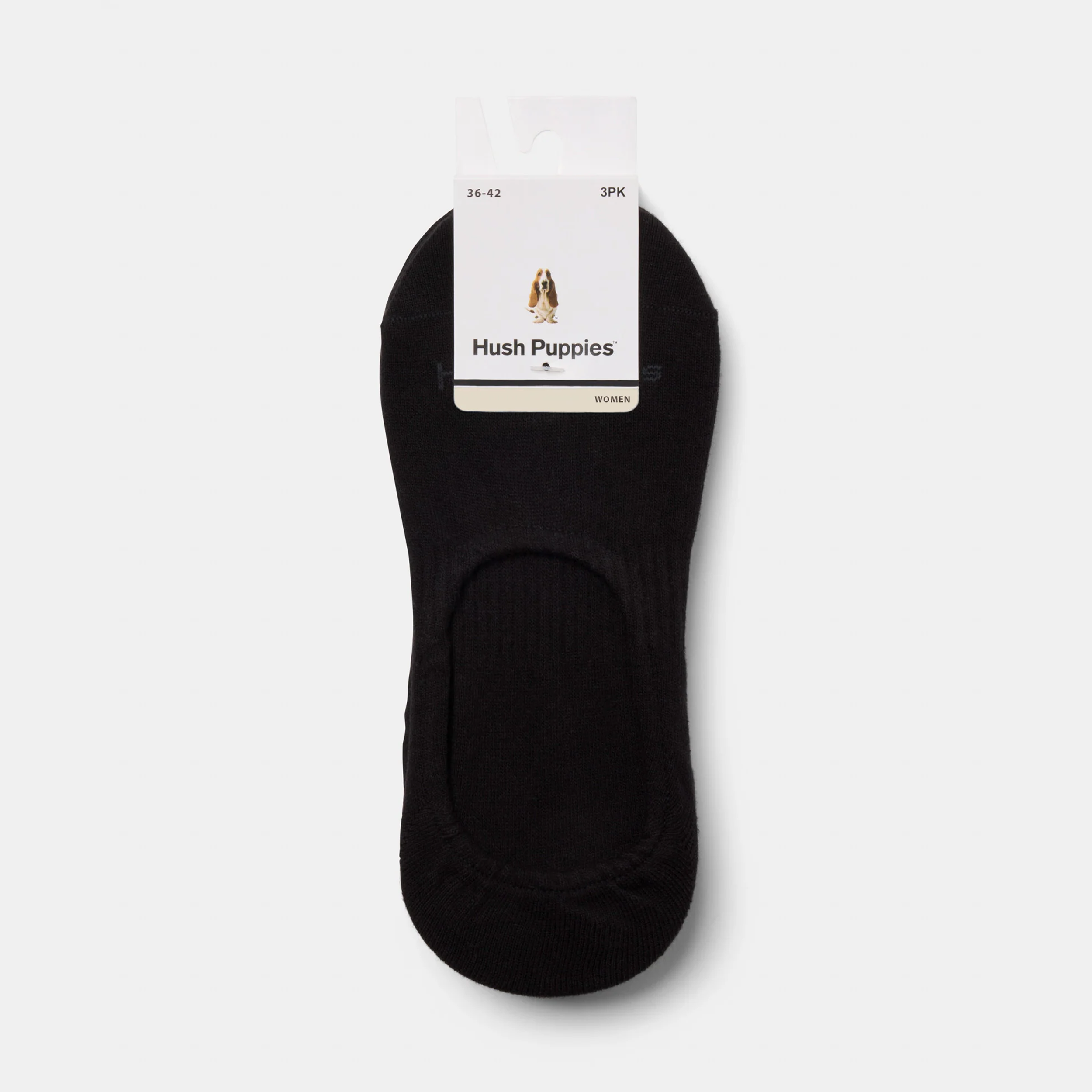 3-Pk Comfort Footlet W Black