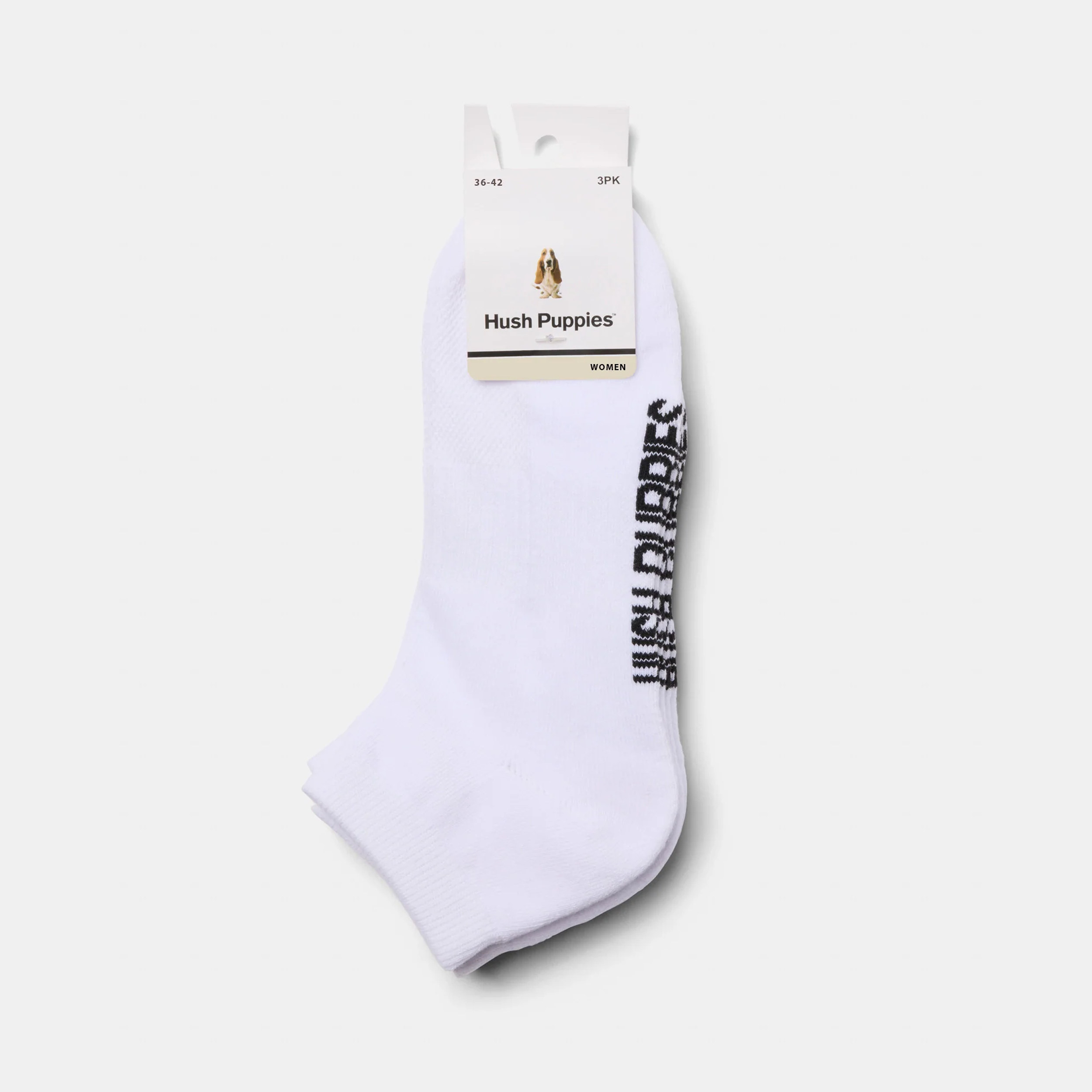 3-Pk Cushion Ankle Sock W White