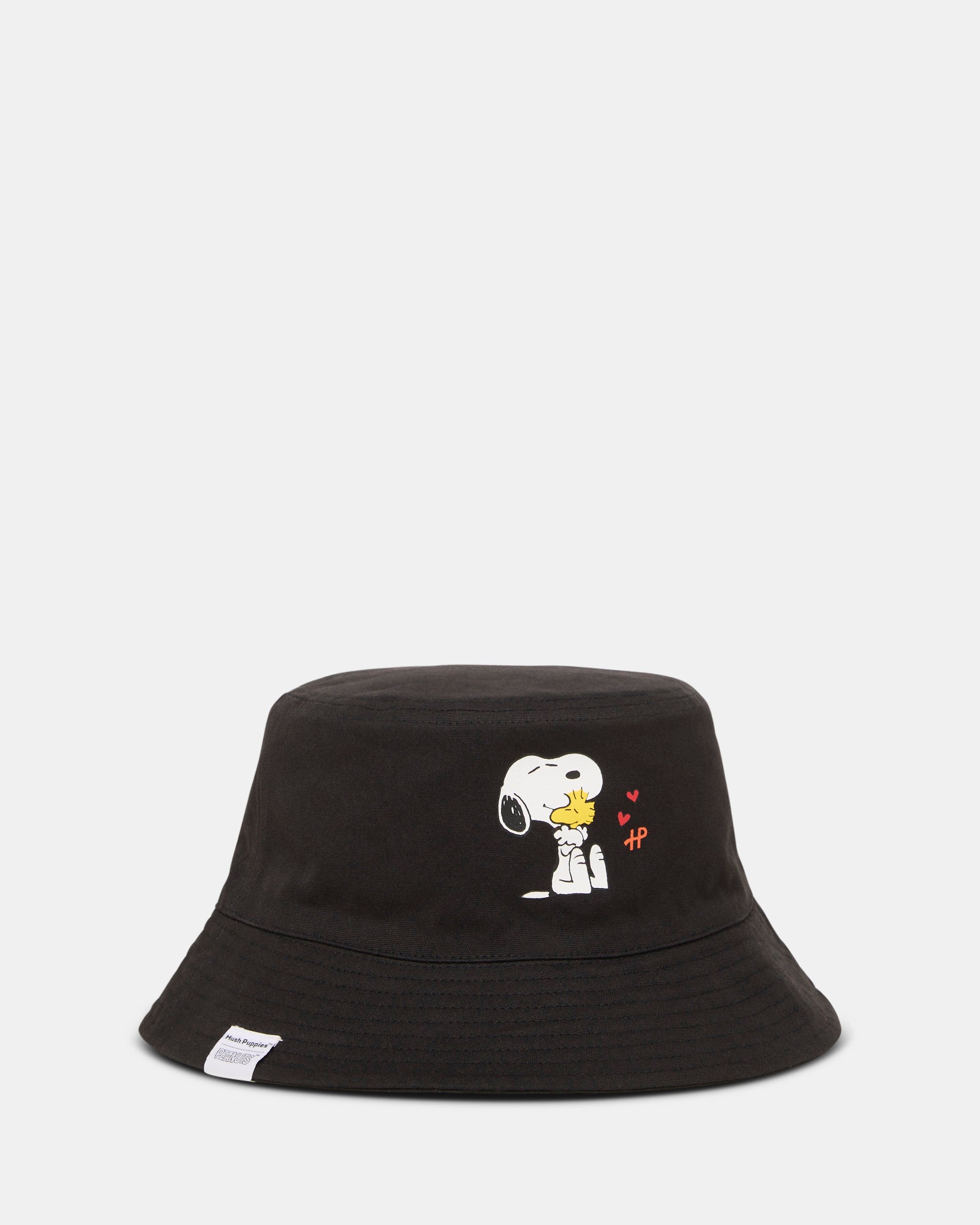 Snoopy Bucket Hat Black Hush Puppies AU