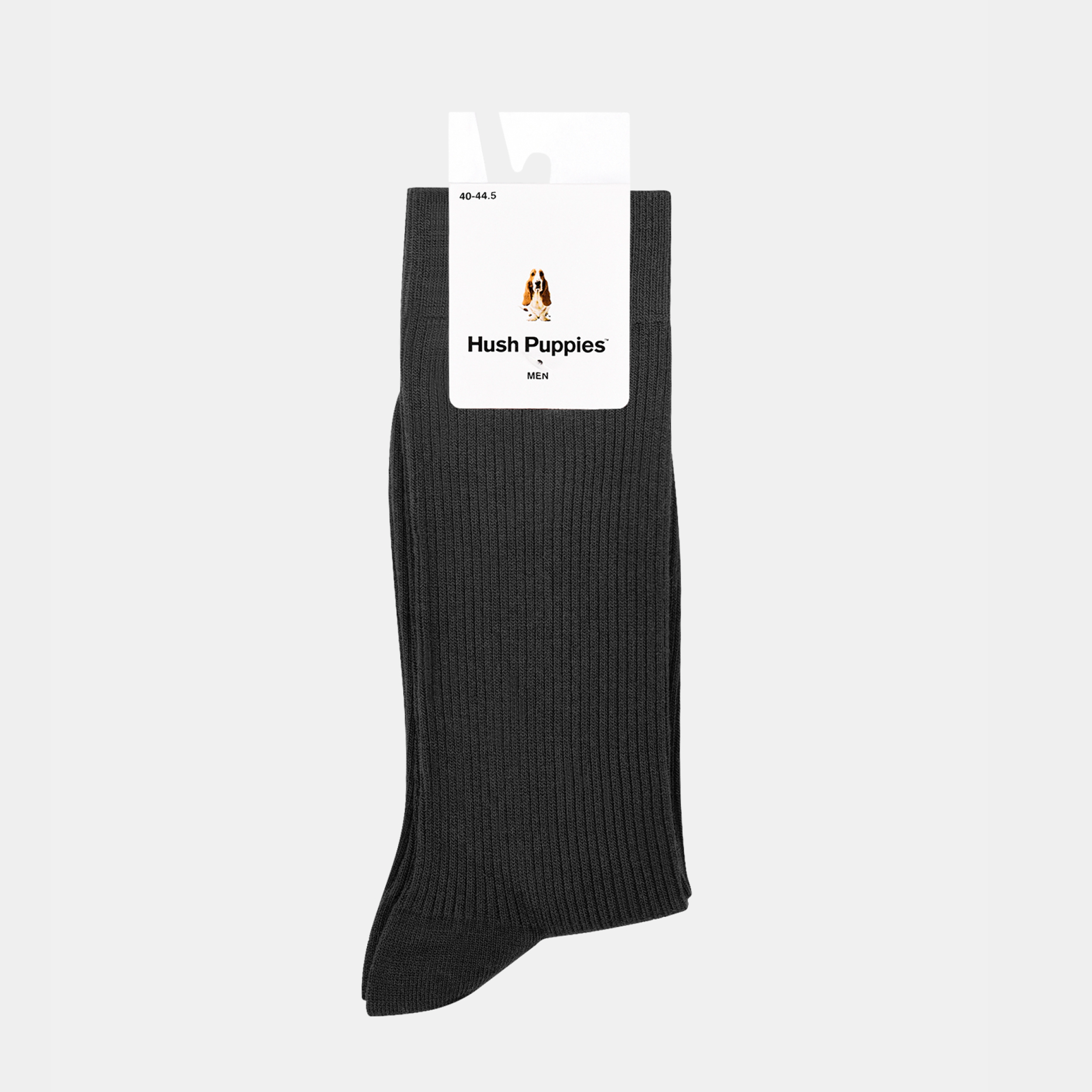 Everyday Rib Crew Sock  Black