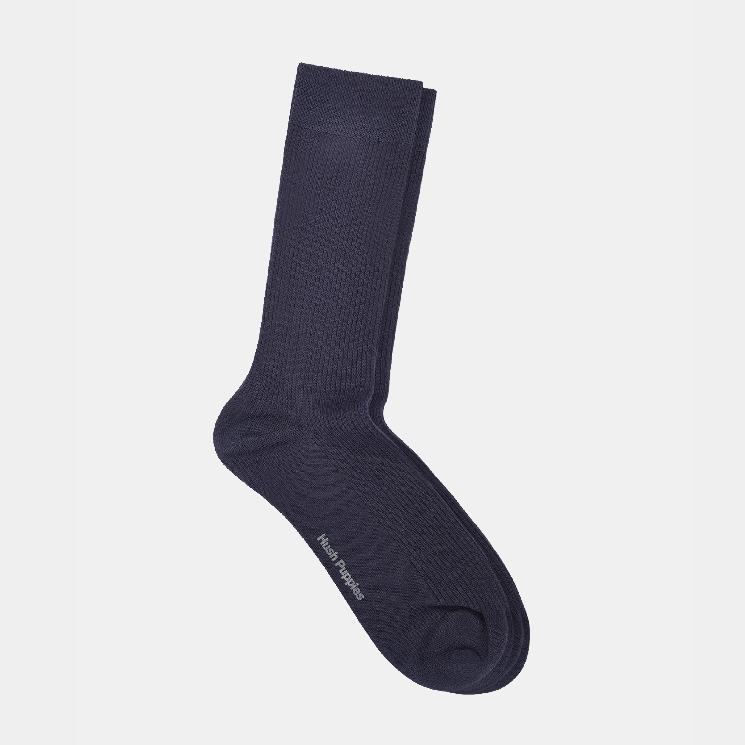 Everyday Rib Crew Sock  Navy