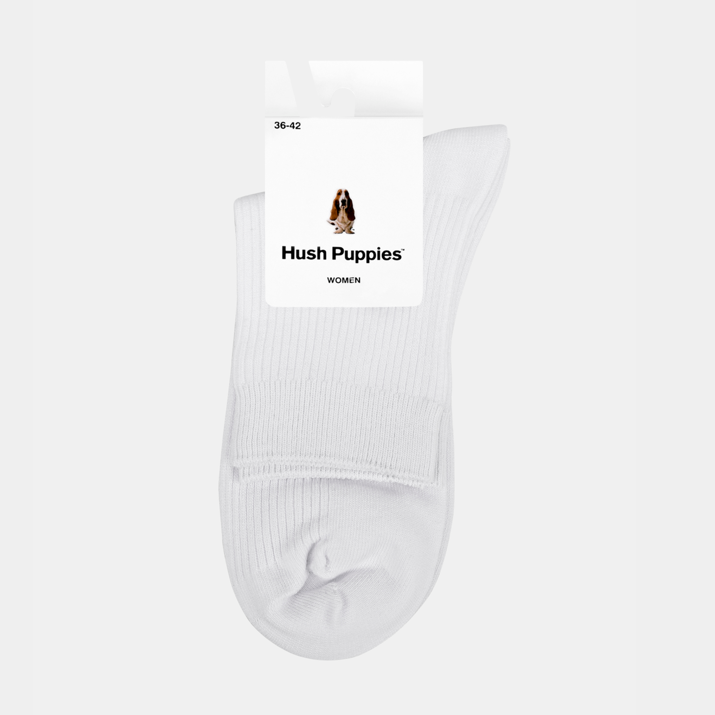 Womens Everyday Rib Quarter Sock White