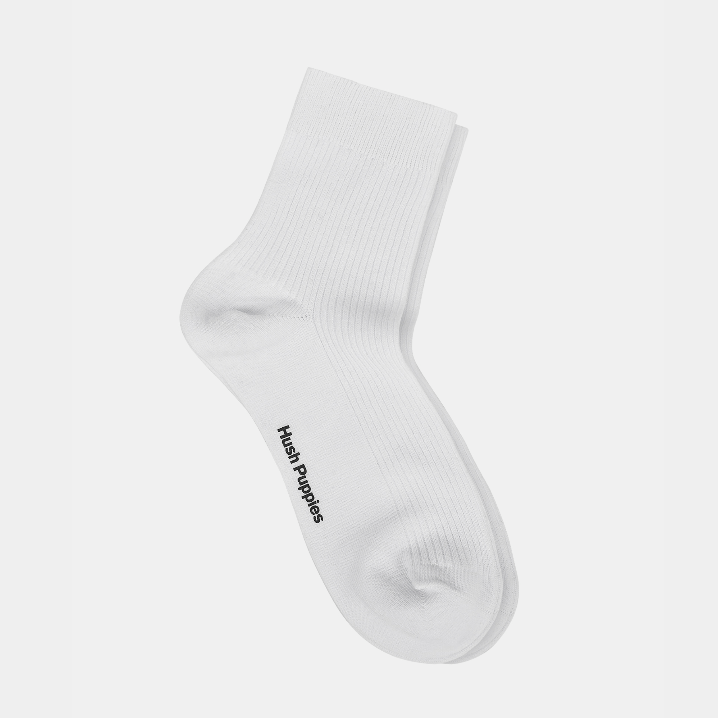 Womens Everyday Rib Quarter Sock White