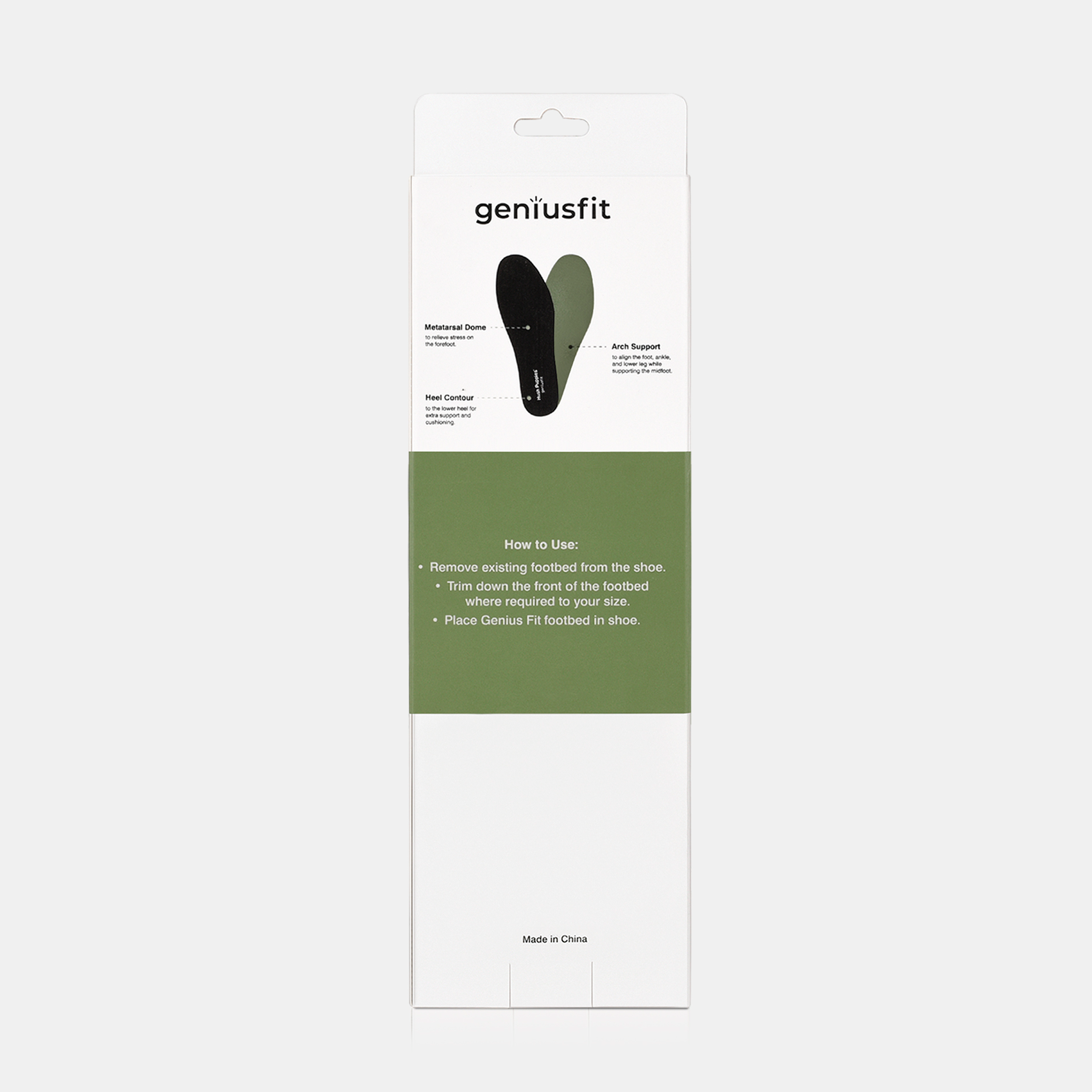 Mens Genius Fit Footbed