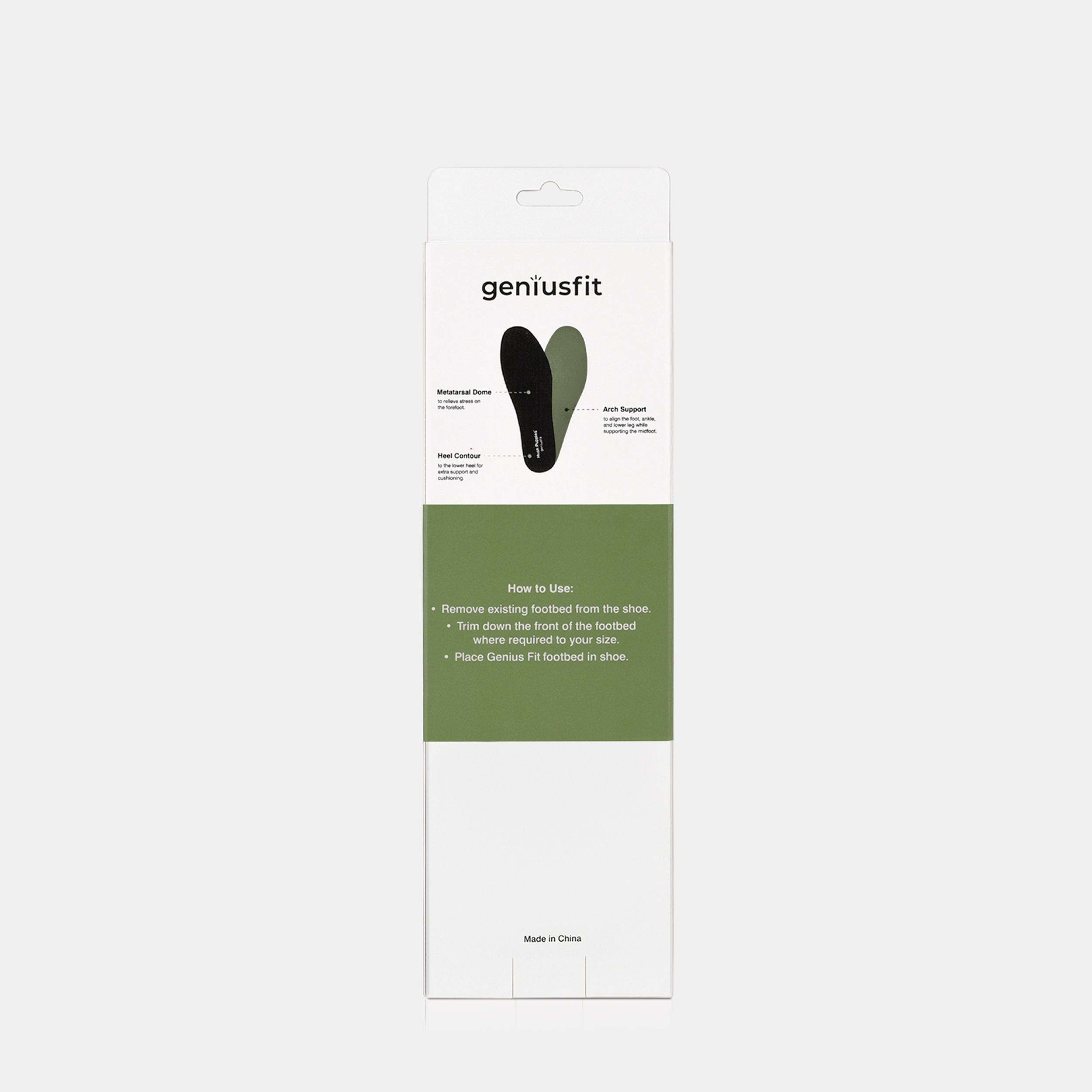 Womens Genius Fit Footbed