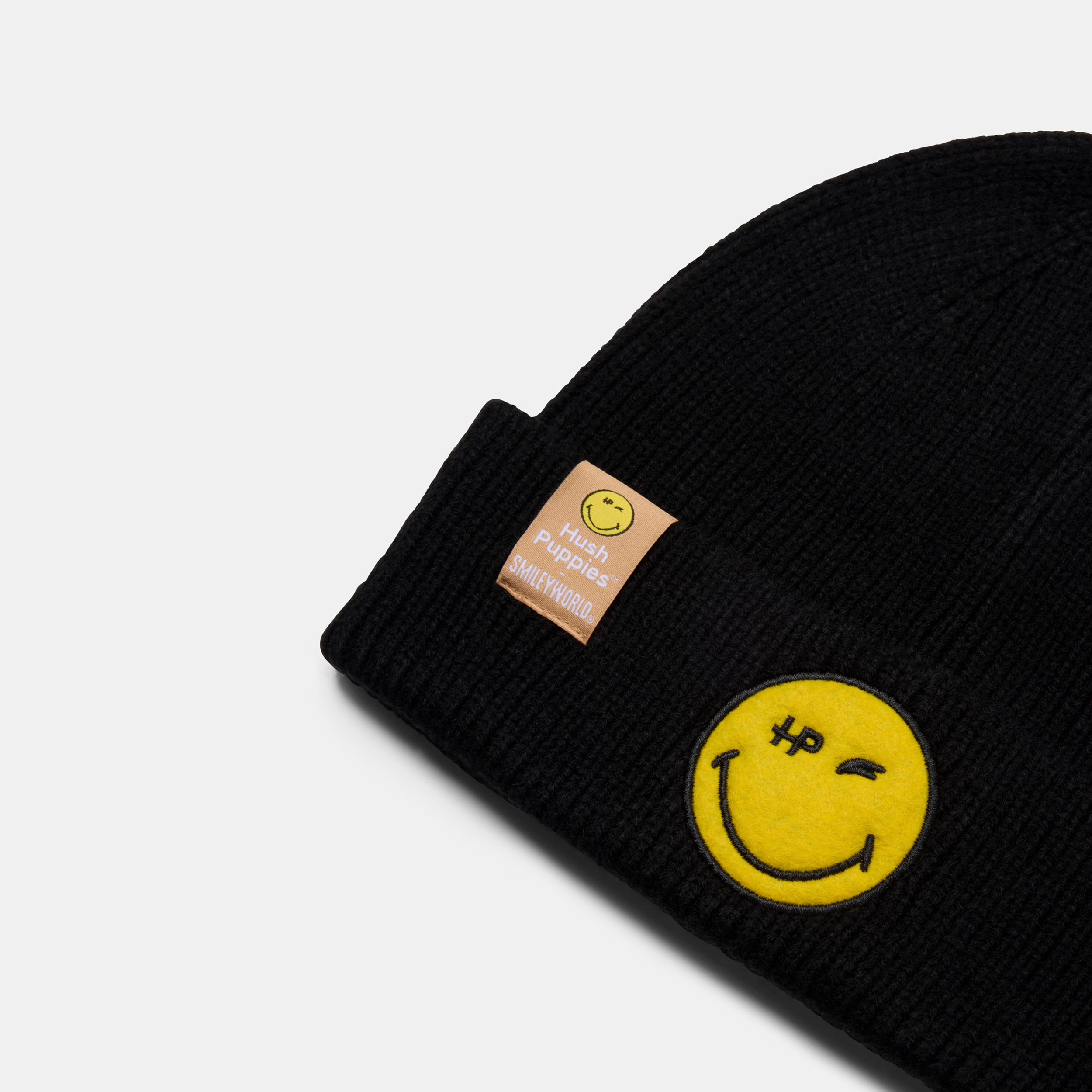 Smiley Beanie Black