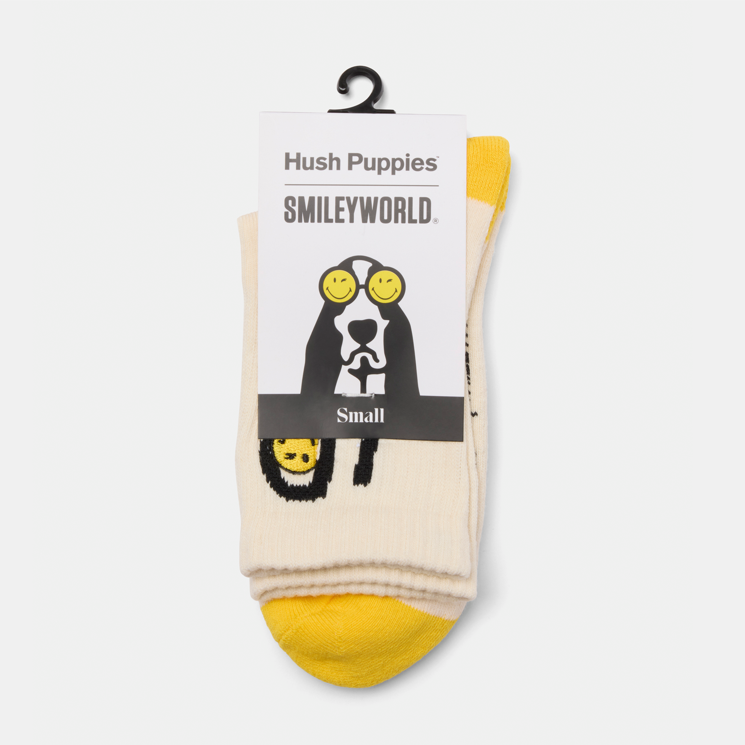 Smiley Hp Socks White/Yellow